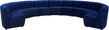 Load image into Gallery viewer, Limitless Navy Velvet 11pc. Modular Sectional