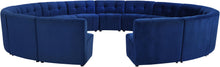 Load image into Gallery viewer, Limitless Navy Velvet 15pc. Modular Sectional