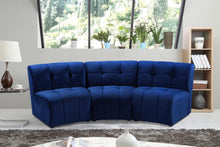 Load image into Gallery viewer, Limitless Navy Velvet 3pc. Modular Sectional