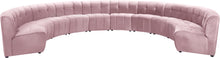 Load image into Gallery viewer, Limitless Pink Velvet 10pc. Modular Sectional