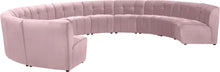 Load image into Gallery viewer, Limitless Pink Velvet 11pc. Modular Sectional