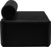 Load image into Gallery viewer, Melody Black Velvet Loveseat