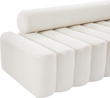 Load image into Gallery viewer, Melody Cream Velvet Loveseat