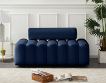 Load image into Gallery viewer, Melody Navy Velvet Loveseat