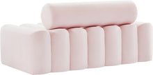 Load image into Gallery viewer, Melody Pink Velvet Loveseat
