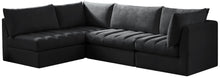 Load image into Gallery viewer, Jacob Black Velvet Modular Sectional