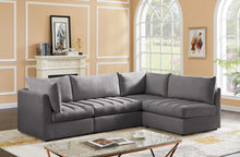 Load image into Gallery viewer, Jacob Grey Velvet Modular Sectional