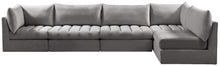 Load image into Gallery viewer, Jacob Grey Velvet Modular Sectional