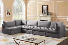 Load image into Gallery viewer, Jacob Grey Velvet Modular Sectional