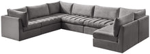 Load image into Gallery viewer, Jacob Grey Velvet Modular Sectional
