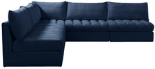 Load image into Gallery viewer, Jacob Navy Velvet Modular Sectional