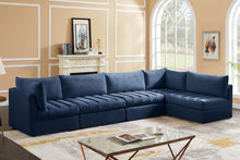 Load image into Gallery viewer, Jacob Navy Velvet Modular Sectional