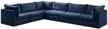 Load image into Gallery viewer, Jacob Navy Velvet Modular Sectional