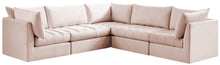 Load image into Gallery viewer, Jacob Pink Velvet Modular Sectional