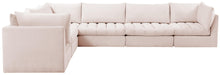 Load image into Gallery viewer, Jacob Pink Velvet Modular Sectional