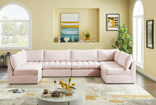 Load image into Gallery viewer, Jacob Pink Velvet Modular Sectional