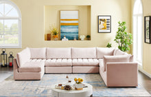 Load image into Gallery viewer, Jacob Pink Velvet Modular Sectional