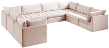 Load image into Gallery viewer, Jacob Pink Velvet Modular Sectional