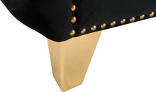 Load image into Gallery viewer, Michelle Black Velvet Loveseat