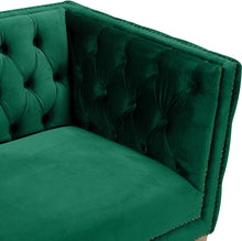 Load image into Gallery viewer, Michelle Green Velvet Loveseat