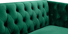 Load image into Gallery viewer, Michelle Green Velvet Loveseat