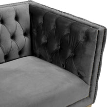 Load image into Gallery viewer, Michelle Grey Velvet Loveseat