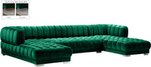 Load image into Gallery viewer, Gwen Green Velvet 3pc. Sectional (3 Boxes)