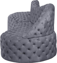 Load image into Gallery viewer, Royal Grey Velvet 2pc. Sectional