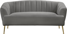 Load image into Gallery viewer, Tori Grey Velvet Loveseat