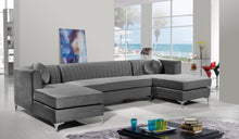 Load image into Gallery viewer, Graham Grey Velvet 3pc. Sectional
