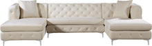 Load image into Gallery viewer, Gail Cream Velvet 3pc. Sectional