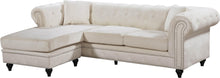 Load image into Gallery viewer, Sabrina Cream Velvet 2pc. Reversible Sectional