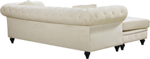 Load image into Gallery viewer, Sabrina Cream Velvet 2pc. Reversible Sectional