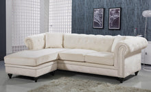 Load image into Gallery viewer, Sabrina Cream Velvet 2pc. Reversible Sectional