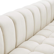 Load image into Gallery viewer, Gwen Cream Velvet Loveseat