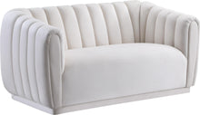 Load image into Gallery viewer, Dixie Cream Velvet Loveseat