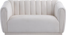 Load image into Gallery viewer, Dixie Cream Velvet Loveseat