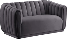 Load image into Gallery viewer, Dixie Grey Velvet Loveseat