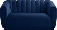 Load image into Gallery viewer, Dixie Navy Velvet Loveseat