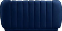 Load image into Gallery viewer, Dixie Navy Velvet Loveseat
