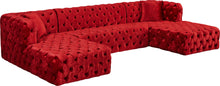 Load image into Gallery viewer, Coco Red Velvet 3pc. Sectional (3 Boxes)