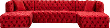 Load image into Gallery viewer, Coco Red Velvet 3pc. Sectional (3 Boxes)