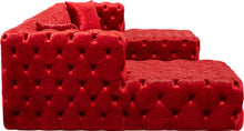 Load image into Gallery viewer, Coco Red Velvet 3pc. Sectional (3 Boxes)