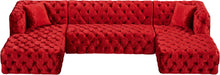 Load image into Gallery viewer, Coco Red Velvet 3pc. Sectional (3 Boxes)