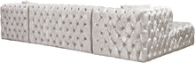 Load image into Gallery viewer, Coco White Velvet 3pc. Sectional (3 Boxes)