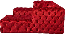 Load image into Gallery viewer, Coco Red Velvet 3pc. Sectional (3 Boxes)