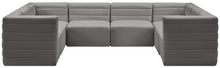 Load image into Gallery viewer, Quincy Grey Velvet Modular Sectional