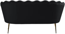 Load image into Gallery viewer, Gardenia Black Velvet Loveseat