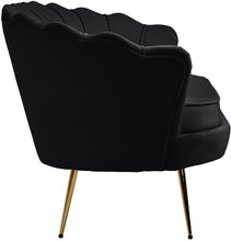 Load image into Gallery viewer, Gardenia Black Velvet Loveseat