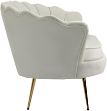 Load image into Gallery viewer, Gardenia Cream Velvet Loveseat